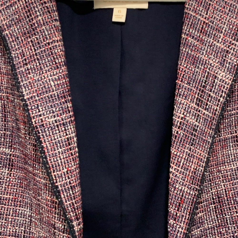 Etcetera Single Button Blazer Size 6 Multi-Color - image 3